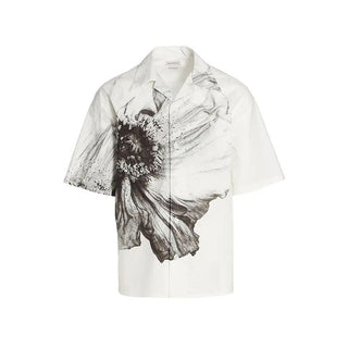 Alexander McQueen White Cotton Shortsleeve Shirt