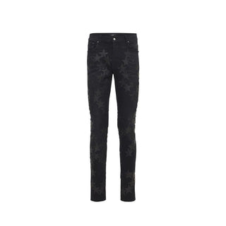 Amiri Gray Cotton Skinny Jeans