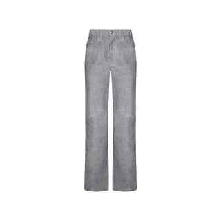 Amiri Gray Leather Pants