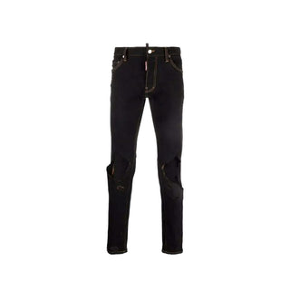 Dsquared² Black Cotton Jeans Denim