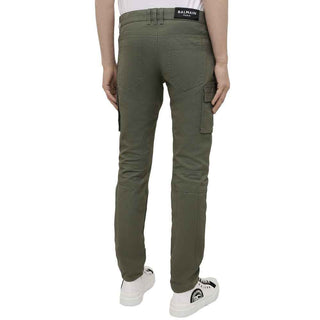 Balmain Bicolor Cotton Cargo Pants