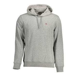 Napapijri Gray Cotton Hoodie