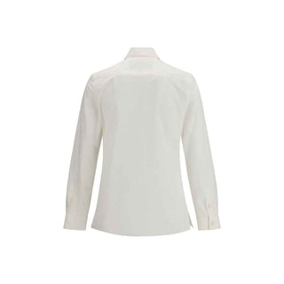Valentino White Cotton Dress Shirt