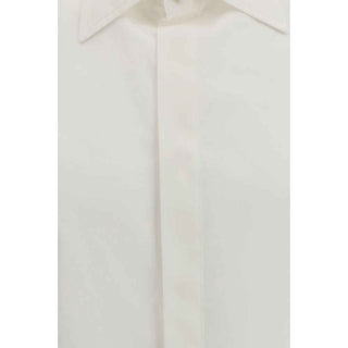 Valentino White Cotton Dress Shirt