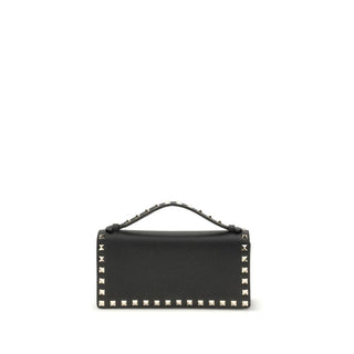 Valentino Garavani Black Calf Leather Bos Taurus Wallet