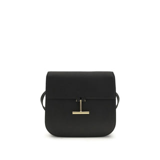 Tom Ford Black Calf Leather Bos Taurus Shoulder Bag