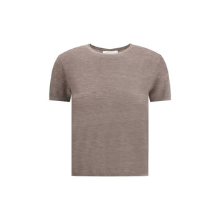 Lisa Yang Brown Cashmere T-Shirt
