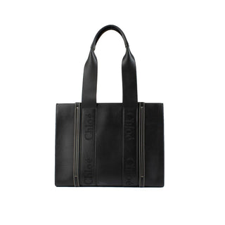 Chloé Black Leather Tote Bag