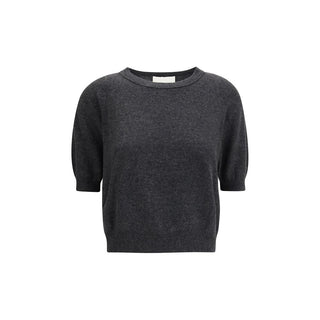 Lisa Yang Gray Fleece Wool T-Shirt