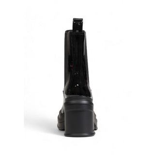 Armani Exchange Black Polyester Ankle Boots