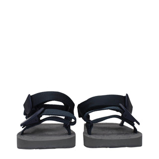 Burberry Blue Fabric Sandals