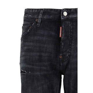 Dsquared² Black Cotton Jeans Denim