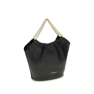 Coccinelle Black Calf Leather Bos Taurus Shoulder Bag
