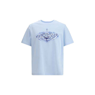 Casablanca Light Blue Cotton T-Shirt