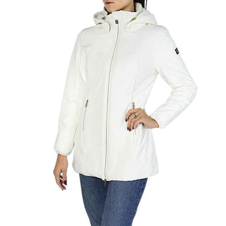 Yes Zee White Polyamide Coat