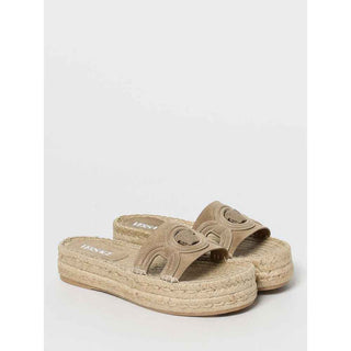 Versace Beige Jute Espadrilles