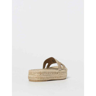 Versace Beige Jute Espadrilles
