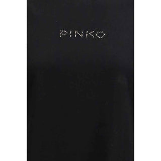 PINKO Black Cotton T-Shirt