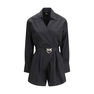PINKO Black Cotton Jumpsuit