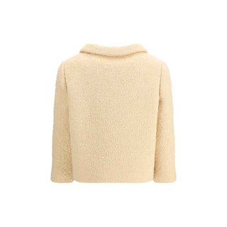 Valentino Cream Fleece Wool Coat