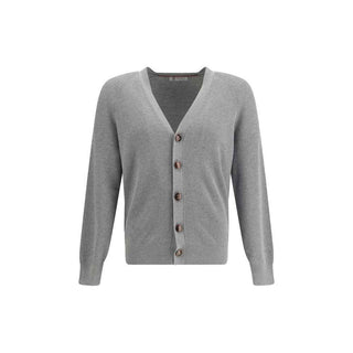 Brunello Cucinelli Gray Cotton Cardigan