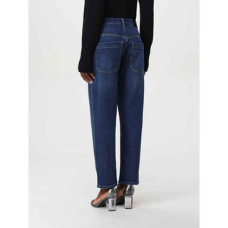 PINKO Blue Denim Straight-Leg Jeans