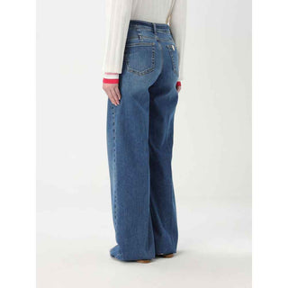Liu Jo Blue Cotton Flared Jeans