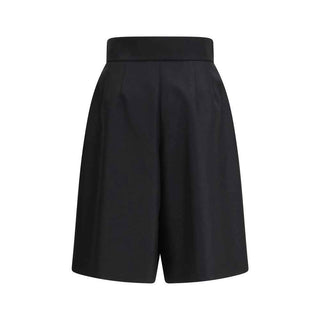 Valentino Black Wool Bermuda Shorts