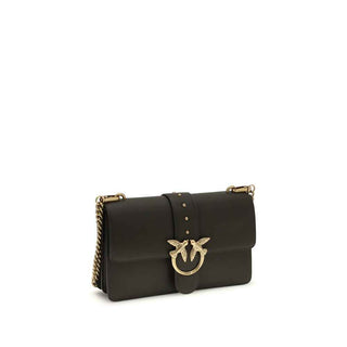 PINKO Bicolor Calf Leather Bos Taurus Shoulder Bag