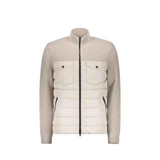 Herno Beige Virgin Wool Full-Length Jacket