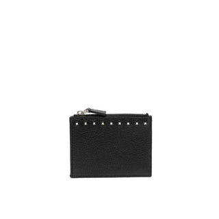 Valentino Garavani Black Calfskin Cardholder