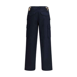 Burberry Blue Cotton Cargo Pants