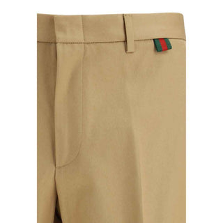 Gucci Beige Cotton Casual Pants