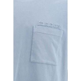 Marni Light Blue Cotton T-Shirt