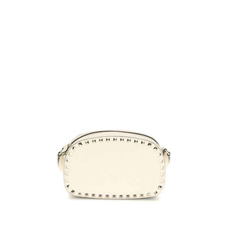 Valentino Garavani Beige Calf Leather Bos Taurus Shoulder Bag
