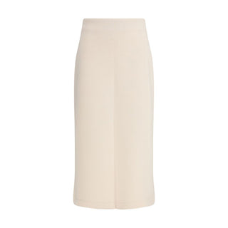 Fabiana Filippi Beige Modal Midi Skirt