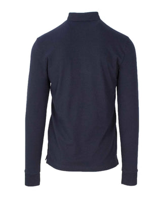 Armani Exchange Blue Cotton Polo Shirt