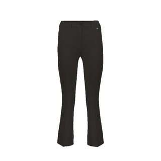 Herno Black Elastane Flared Pants