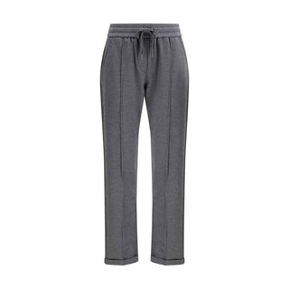 Brunello Cucinelli Gray Cotton Athletic Pants
