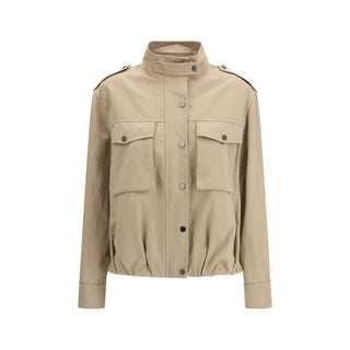Brunello Cucinelli Beige Cotton Coat