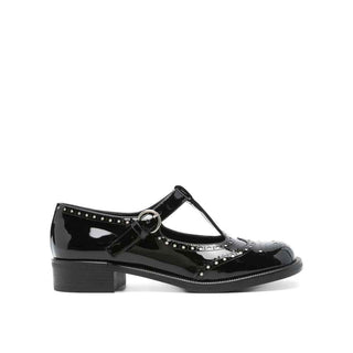 Miu Miu Black Calfskin Ballet Flats