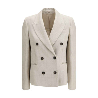 Brunello Cucinelli Beige Linen Blazer
