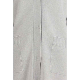 Fabiana Filippi Gray Fleece Wool Cardigan