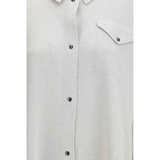 Fabiana Filippi Gray Fleece Wool Shirt