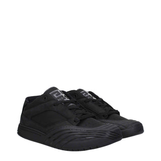 Givenchy Black Fabric Low Top Sneakers