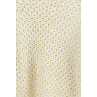 Fabiana Filippi Cream Fleece Wool Sweatshirt