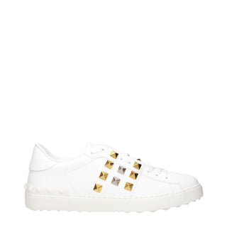 Valentino Garavani White Leather Low Top Sneakers