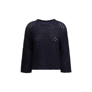 Fabiana Filippi Black Wool Oves Aries Sweatshirt