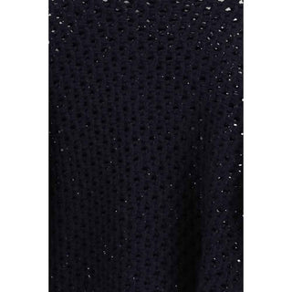 Fabiana Filippi Black Wool Oves Aries Sweatshirt