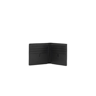 Burberry Black Calf Leather Bos Taurus Wallet